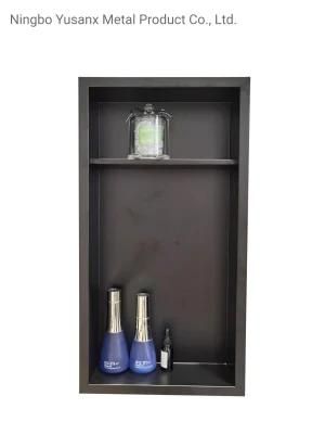 304 Stainless Steel Niche Cabinet Modern Bathroom Shower Cabinet Embedded Custom Metal Finished Bathroom Niche