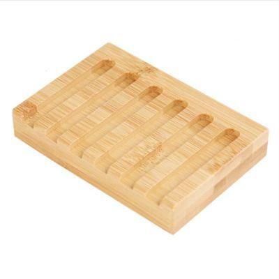 Yundoom OEM Jabonera Wooden Vanity Soap Storage Bathroom Soap Dispernser Bambus Naturel Natural Bamboo Soap Dish