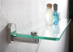 High Quality Bathroom Hardware Stainless Steel Glass Shelf (1205)