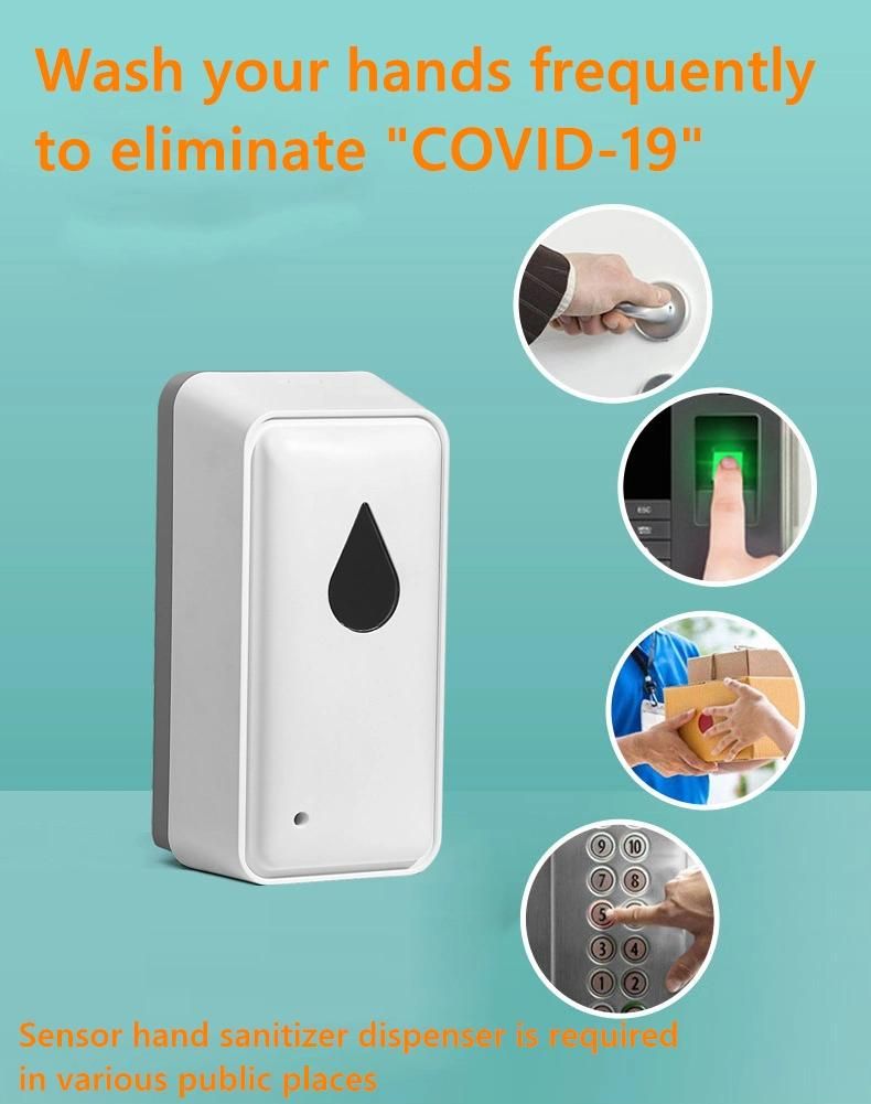 Large Capacity 1000ml Touch Free Sanitizer Liquid Electric Foam Smart Spray Alcohol Foam Gel Automatic Sensor Soap Dispenser Wall Mounted