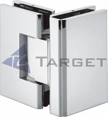 Glass to Glass 90 Degree Adjustable Shower Hinge (SHL-B-CV)