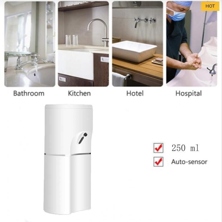 LED Rip Sensor Touchless Alcohol Dispenser with Visiable Window Automatic Hands-Free Soap Dispenser Sanitizer