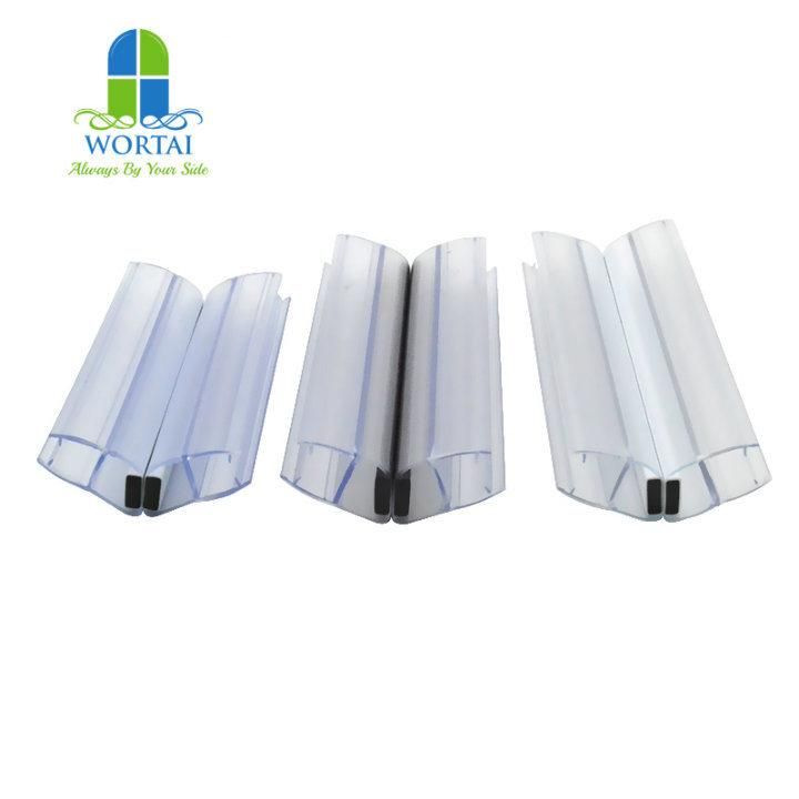 135 Degree Custom PVC Shower Glass Door Seal Magnetic Strip