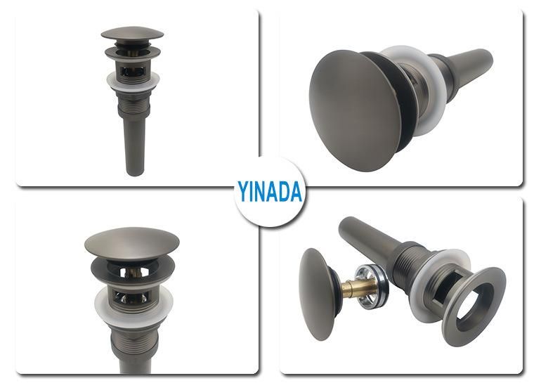 Yinada Sanitaryware Supplier 1"1/4 Slotted Clic-Clac Drainer with Overflow for Basin ND539