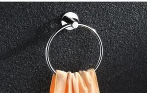 Bathroom Accessory Solid Zamak Base SUS304 Tube Towel Ring
