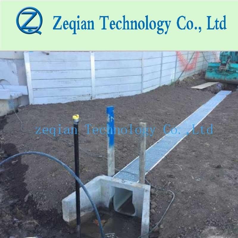 En1433 Standard Polymer Concrete Trench Drain with Galvanized or Ss Grating