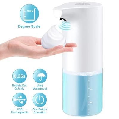 Rechargeable Lithium Battery Touchless Sensor Automatic Liquid Hand Sanitizer Foam Soap Dispenser