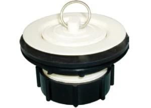 Laundry Tray Plug, Plastic Body with White Rubber Stopper, Drain Products