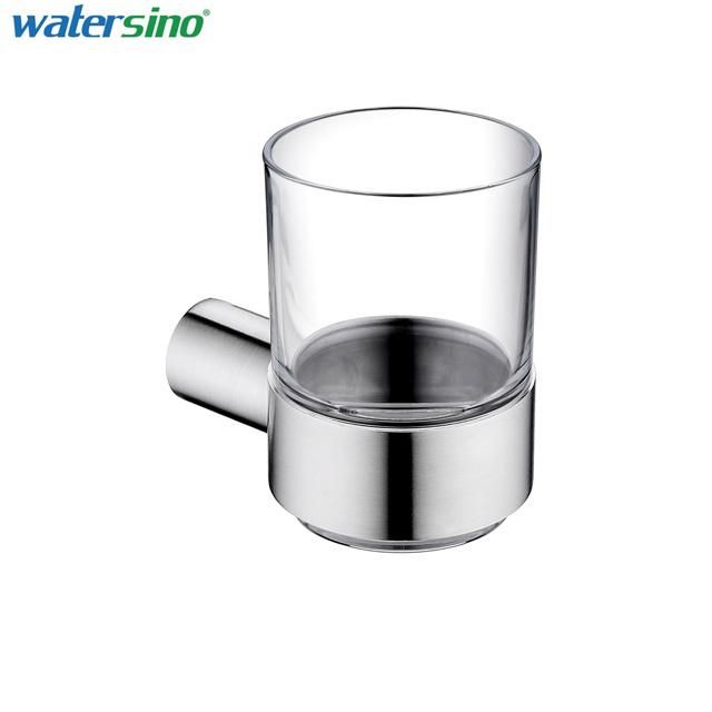 Bathroom Accessories Stainless Steel Brushed Glass Wash Cup Holder Tumbler