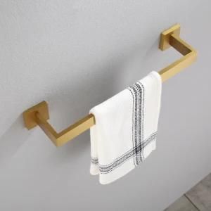 Premium Alloy Base Stainless Steel Towel Bars Bathroom Shower Room Single Bars Rack