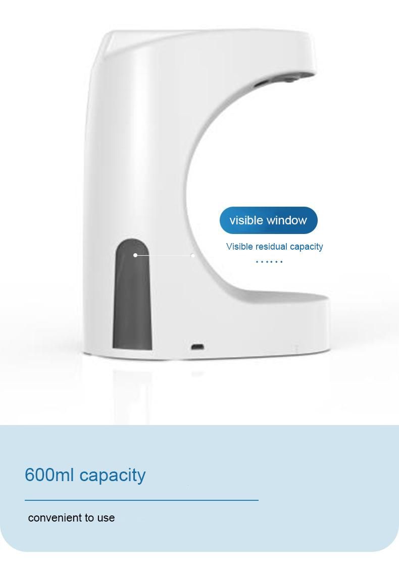 Saige 600ml Bathroom White Plastic Automatic Liquid Soap Dispenser