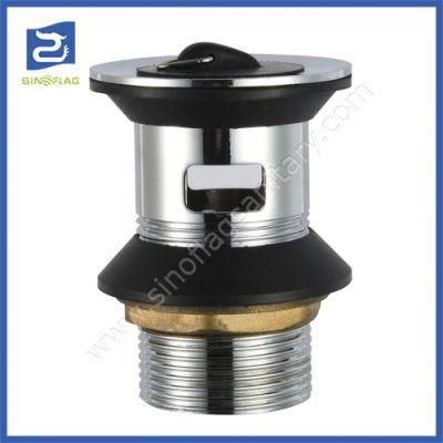 Chile Hot Sale 1.1/4 Brass Chrome Basin Sink Drainer Without Pipe