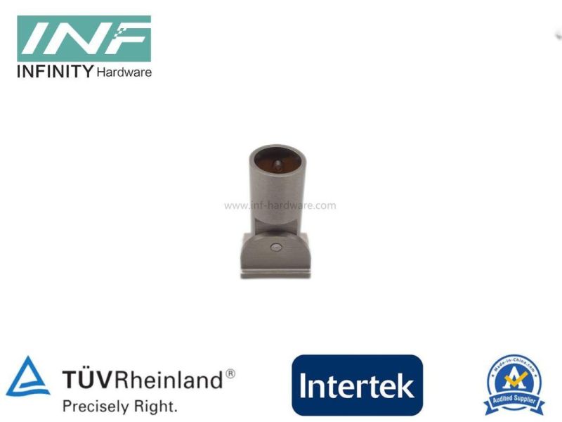 Brass Tube to Wall Mounted Shower Connector for Glass Fitting with Movable Function and Wall Mount Plate