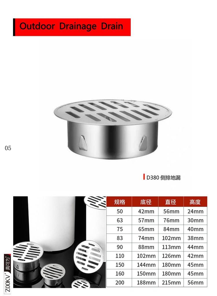 Stainless Steel Anti Backwater Shower Floor Drain Shower Drain