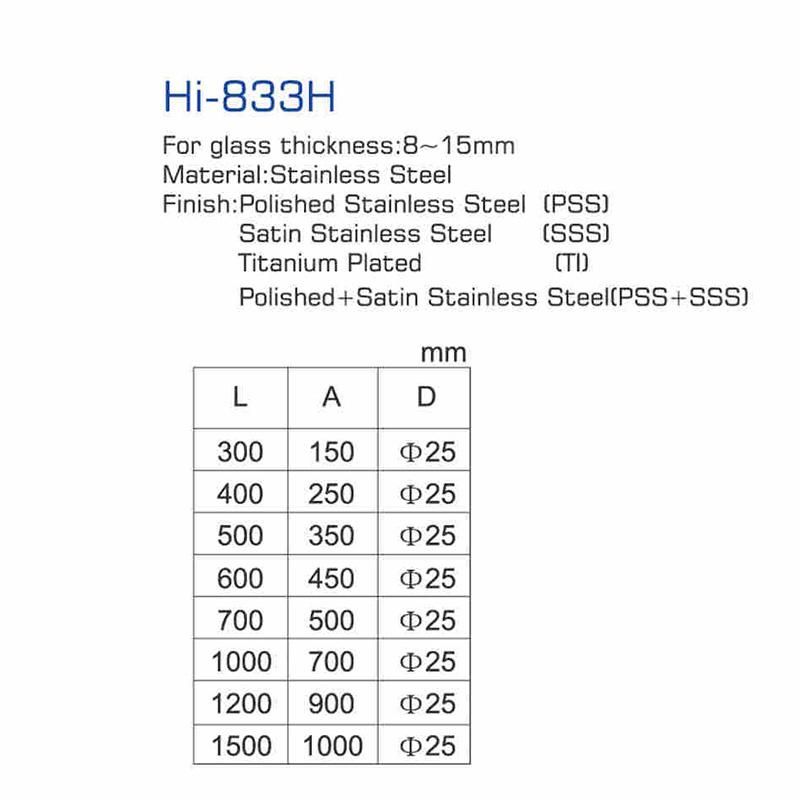 Hi-833h High Quality H Shape Round Tube Door Handle