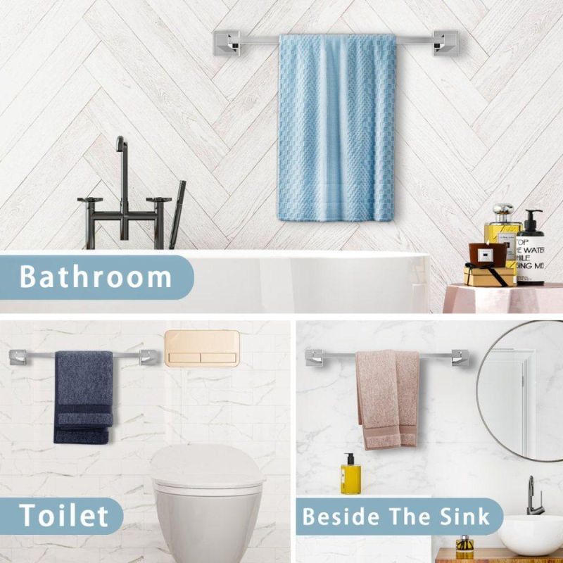 4 PCS Bathroom Hardware Set Towel Bar Holder Hook Bathroom Accessories Set