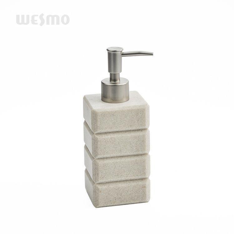 Sandstone Style Polyresin Soap Dispenser