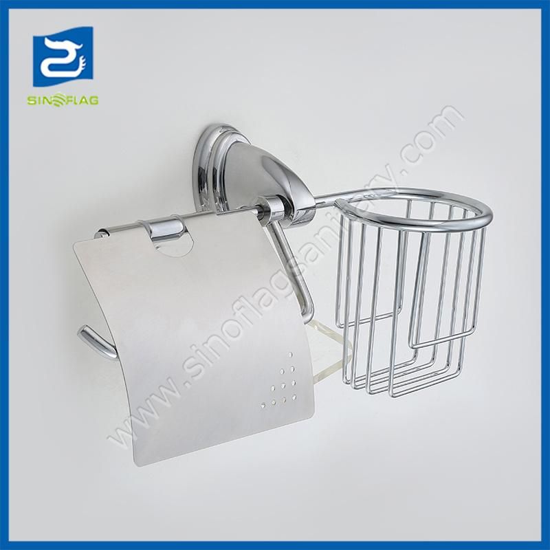 Zinc Bathroom Accessories Wall Mounted Toilet Brush Holder