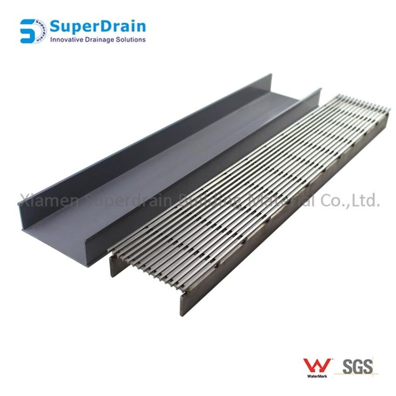 Floor Application and Strainer Style UPVC Channel Shower Drain