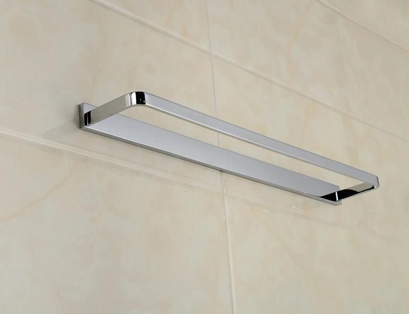New Design Bathroom Accessories Solid Brass Polished Chrome Single Towel Bar Single Towel Rail Bathroom Towel Holder