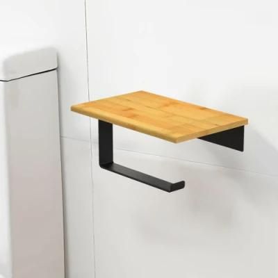 New Arrival Bamboo Wall Mounted Toilet Paper Holder