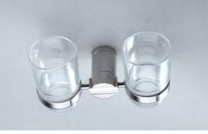SUS304 Stainless Steel Double Toothbrush Cup Holder Tumbler Holder