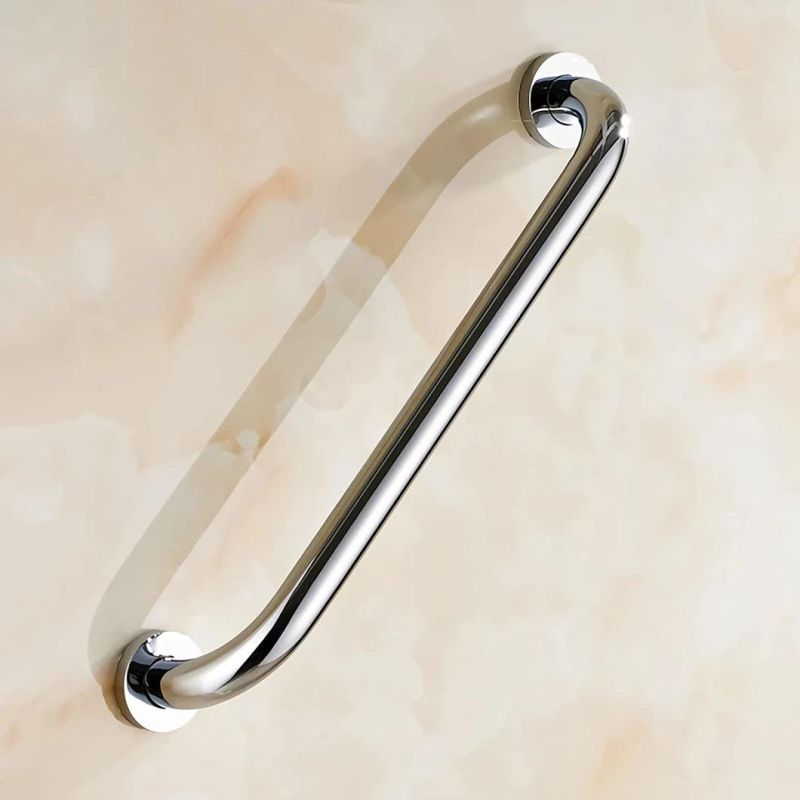 Stainless Steel Anti Slip Shower Grab Bar Handle Knurled Bathroom Balance Bar
