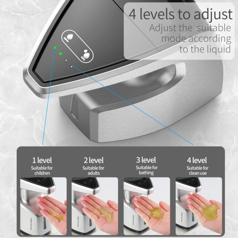 Adjusting Capacity Good Quality Desk Style Touchless Automatic Liquid Soap Dispenser Gel Hand Sanitizer Dispenser