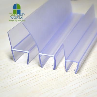 Bathroom Glass Door Accessories Frameless Shower Door Seal PVC Waterproof Shower Door Seal