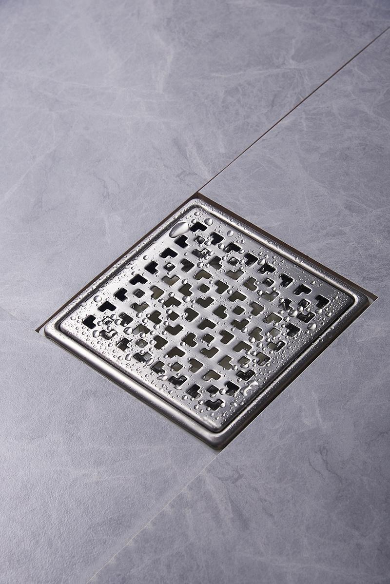 Hotel Bathroom Floor Drain Cover Waste Gate Shower Drain with Removable Cover