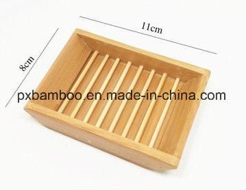 Bamboo Soap Dish and Bamboo Soap Box for Home or Hotel Toilet