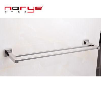 Bathroom Accessories Towel Rack Wall Mounted Double Mop Terry Towel Bar Stainless Steel