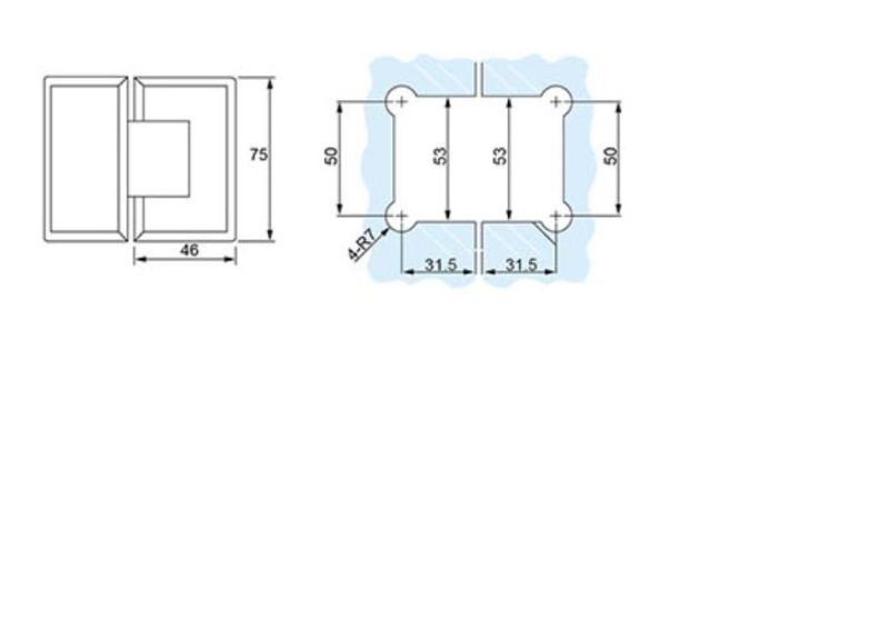 Glass Door Accessories 135 Degree Brass Bathroom Hardware Bathroom Hinge