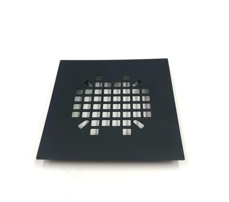 Stainless Steel 304 PVD Surface 4" Square Shower Drain