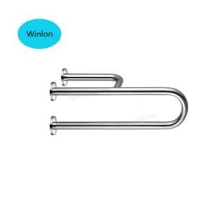 Wall Mounted Stainless Steel 304 U Shaped Toilet Standing Armrest Handrail Bathroom Safety Grab Bar