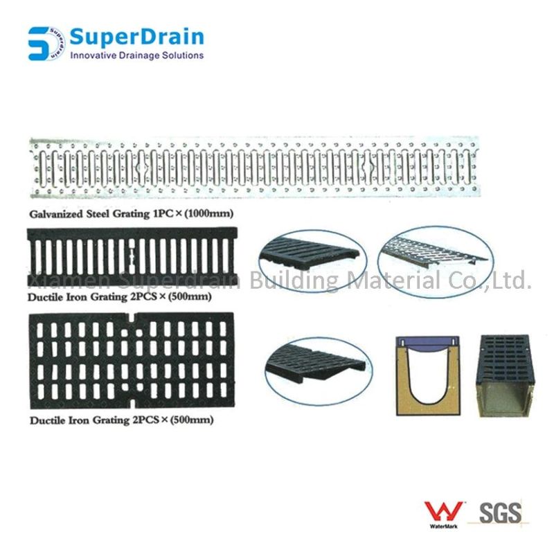 Residential Cast Iron Polymer Trench Drain & Grate