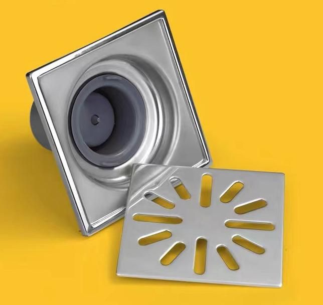 Manufacturer Kitchen Toilet Bathroom Accessory Sanitary Hardware Stainless Steel Square Floor Drain
