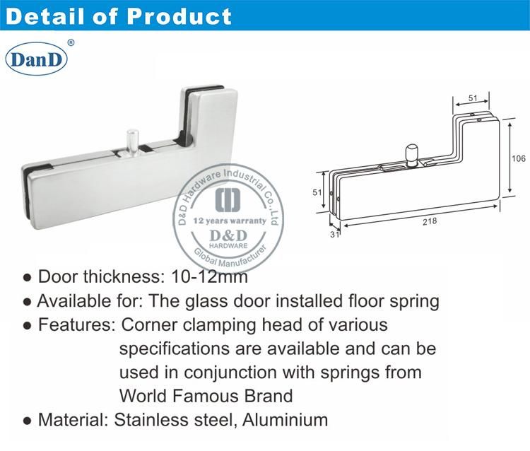 Custom Commercial Door Casting Aluminum L Type Corner Patch Fitting