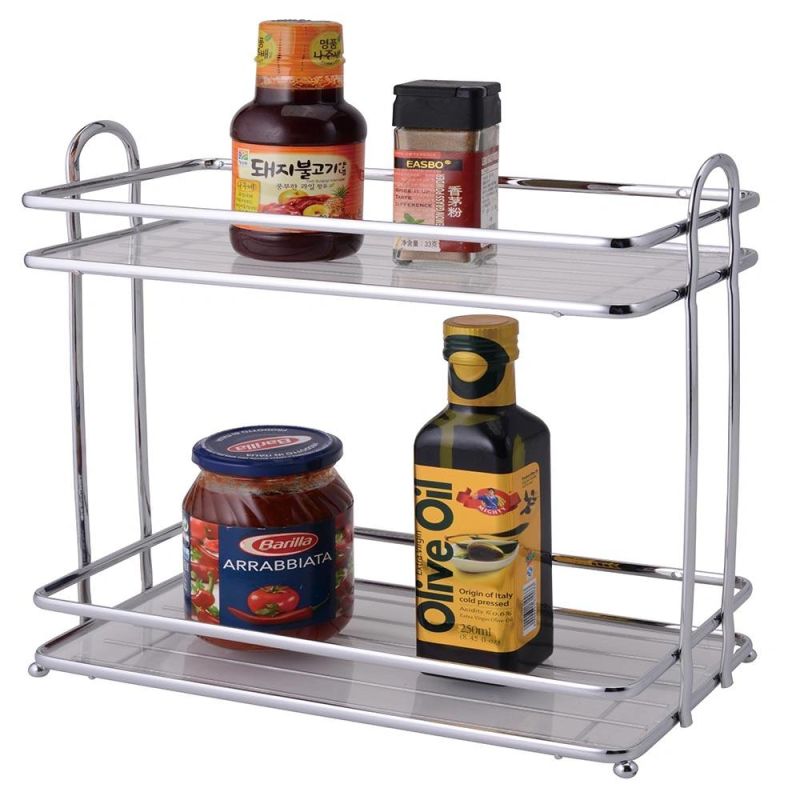 Metal Bathroom Organizer 3 Tier Foldable Metal Plate Shelf/ Storage Rack/ Bathroom Foldable Shelf / Kitchen Foldable Rack