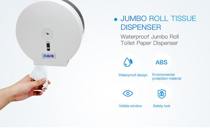 Bathroom Water-Proof Lockable Hand Scroll Paper Dispenser for Toilet