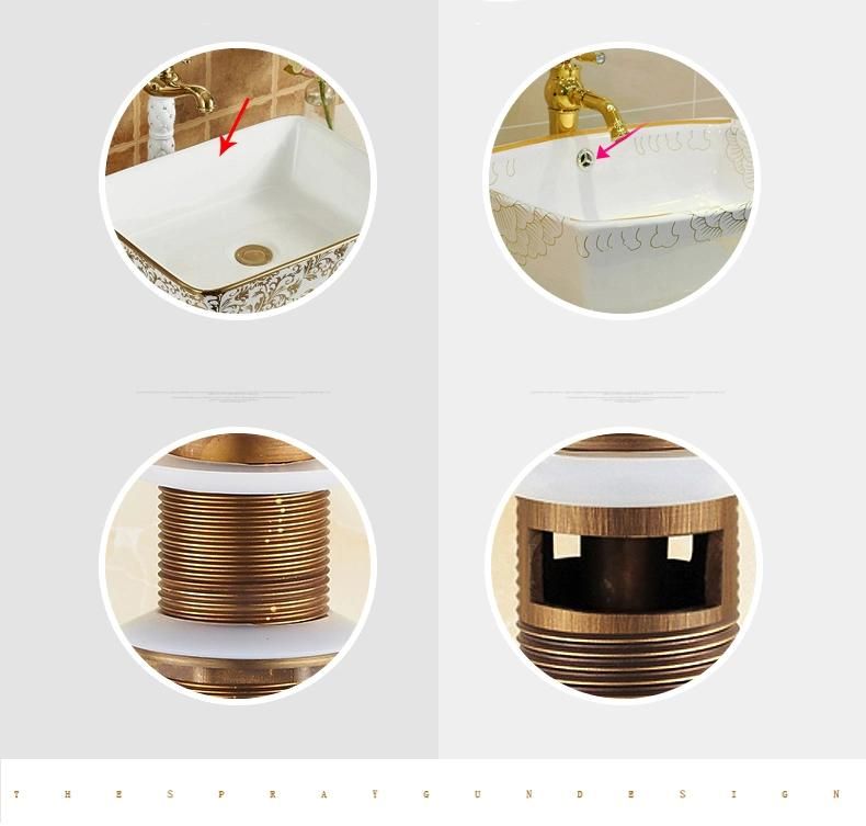 China Factory Price Bath Tube Drainer Bathroom Brass Drainer with Overflow