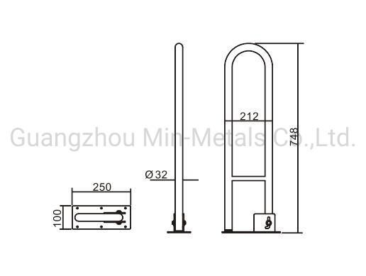 Foldable Swing Handrail Safe Grab Bar for Disabled Mx-HD932