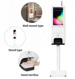 Customized Size Floor Stand Indoor Digital Signage LCD Advertising Display with Hand Sanitizer Dispenser