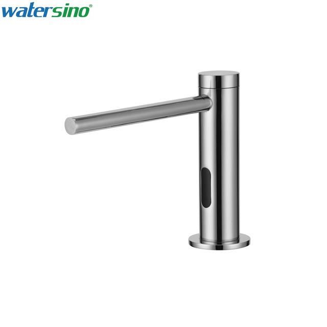 Hot Sale CE Brass Chrome Touchless Sensor Faucet Style Automatic Infrared Liquid Soap Dispenser