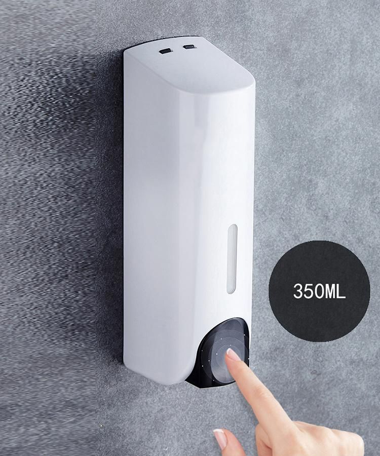 Saige 350ml*3 Hotel Bathroom Wall Mounted Plastic Manual Shampoo/Shower Soap Dispenser