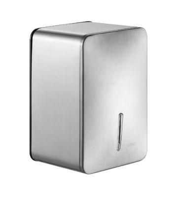 New Design Bathroom Accessories 304 Stainless Steel Wall Mounted Satin Tissue Dispenser Paper Towel Dispenser