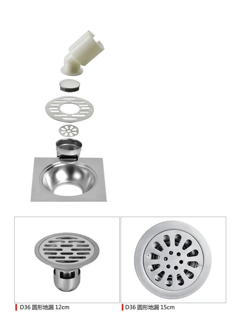 30*10cm Solid Horizontal Strip Shower Room Floor Drain 304 Stainless Steel Rectangular Stripe Floor Drain Automatic Closing Odor Proof Floor Drain
