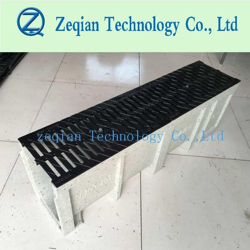 Heavy Duty Ductile Cover Polymer Concrete Linear Drainage Trench