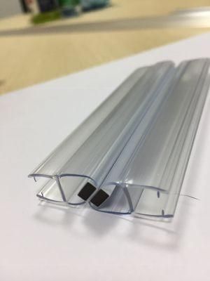 White Magnetic Shower Room Glass Door PVC Seal