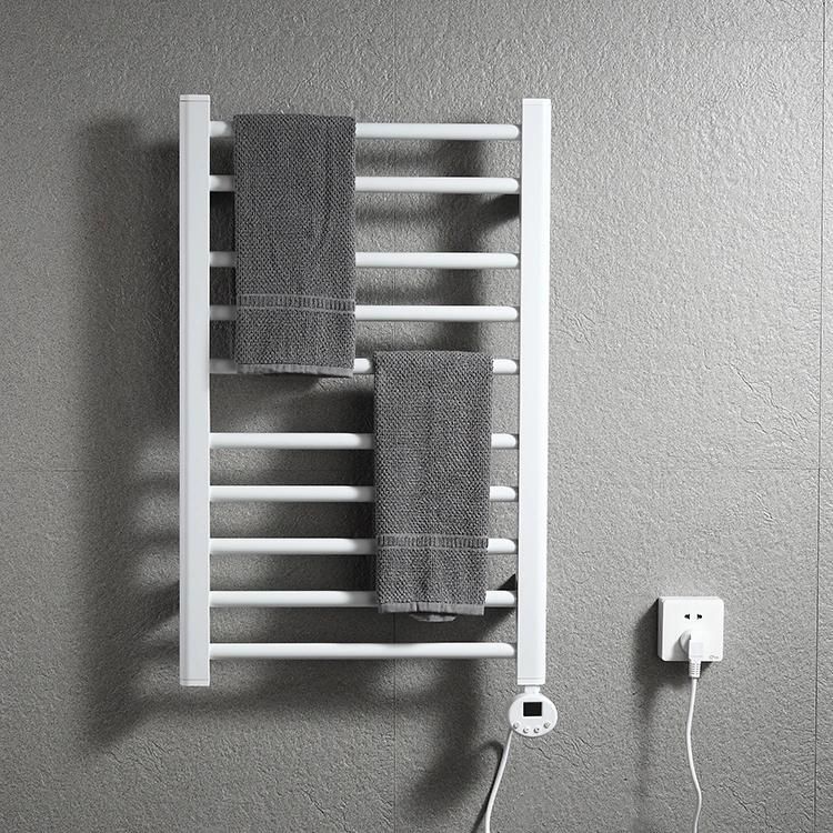 Kaiiy 2022 Wall-Mounted Bathroom Black Electric Heating Dryer Black Electric Heated Warmer Bathroom Towel Rack